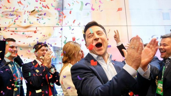 پیروزی زیلنسکی در انتخابات ریاست‌جمهوری اوکراین