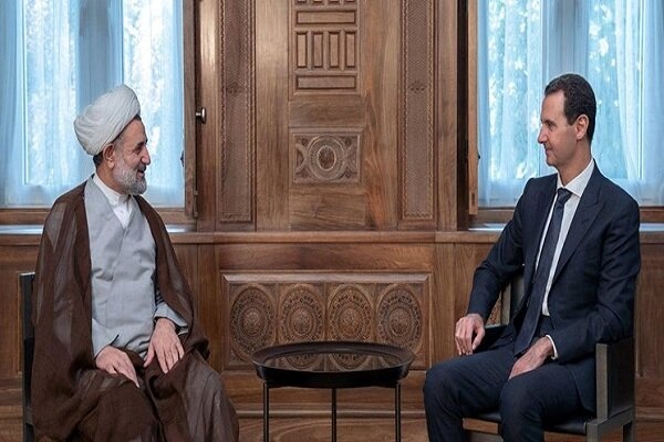 رئیس کمیسیون امنیت ملی با بشار اسد دیدار کرد