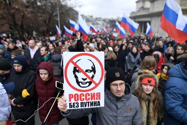 تظاهرات گسترده ضددولتی در مسکو