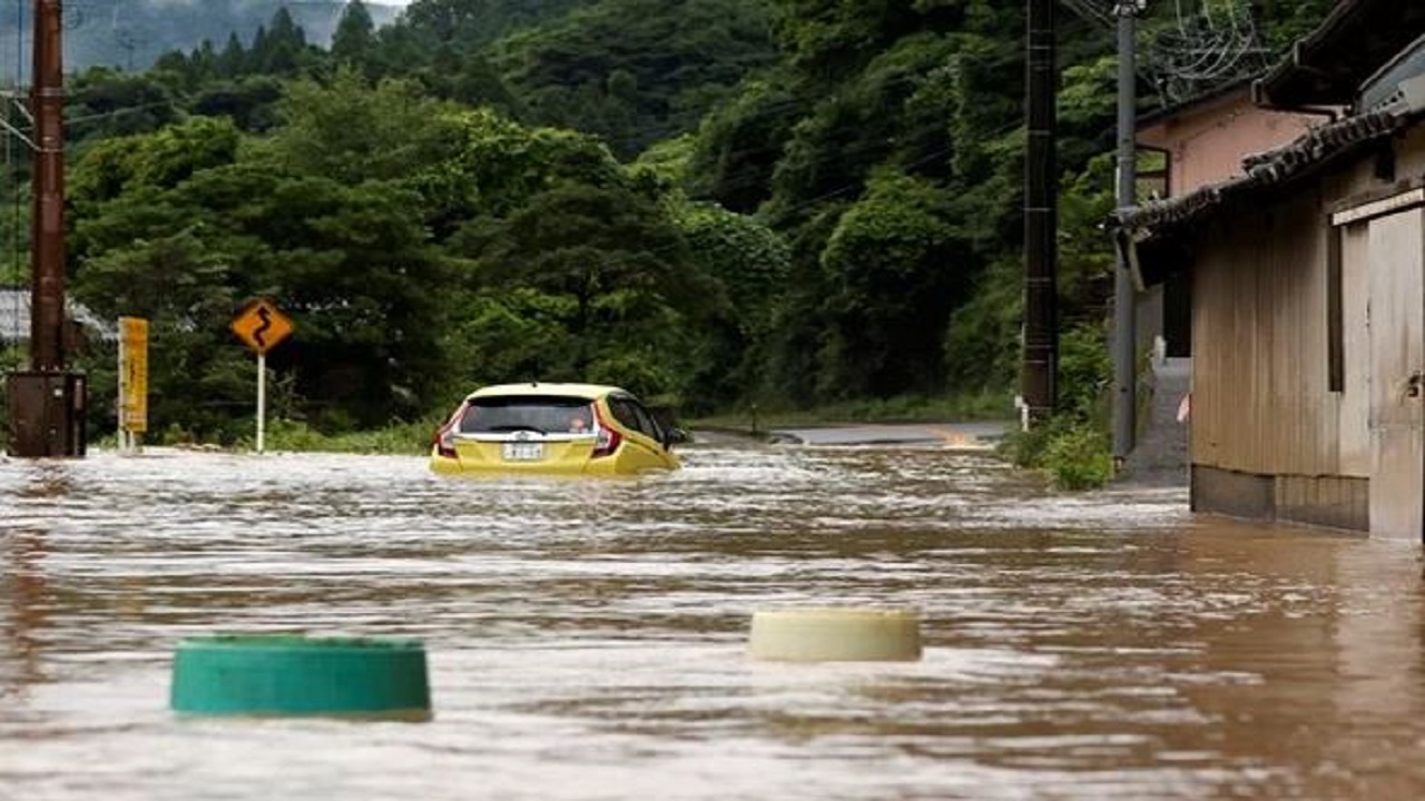 ده‌ها کشته و مفقود بر اثر جاری شدن سیل در جنوب ژاپن