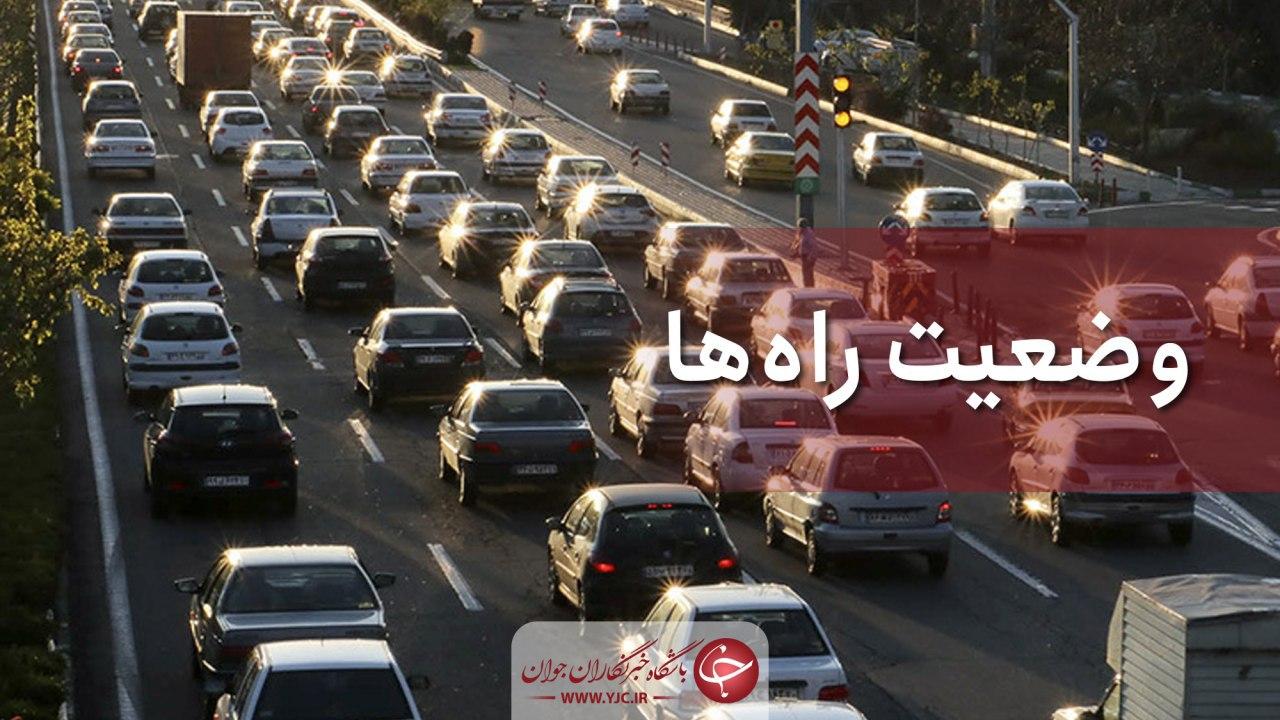 ترافیک در آزادراه کرج- قزوین سنگین است