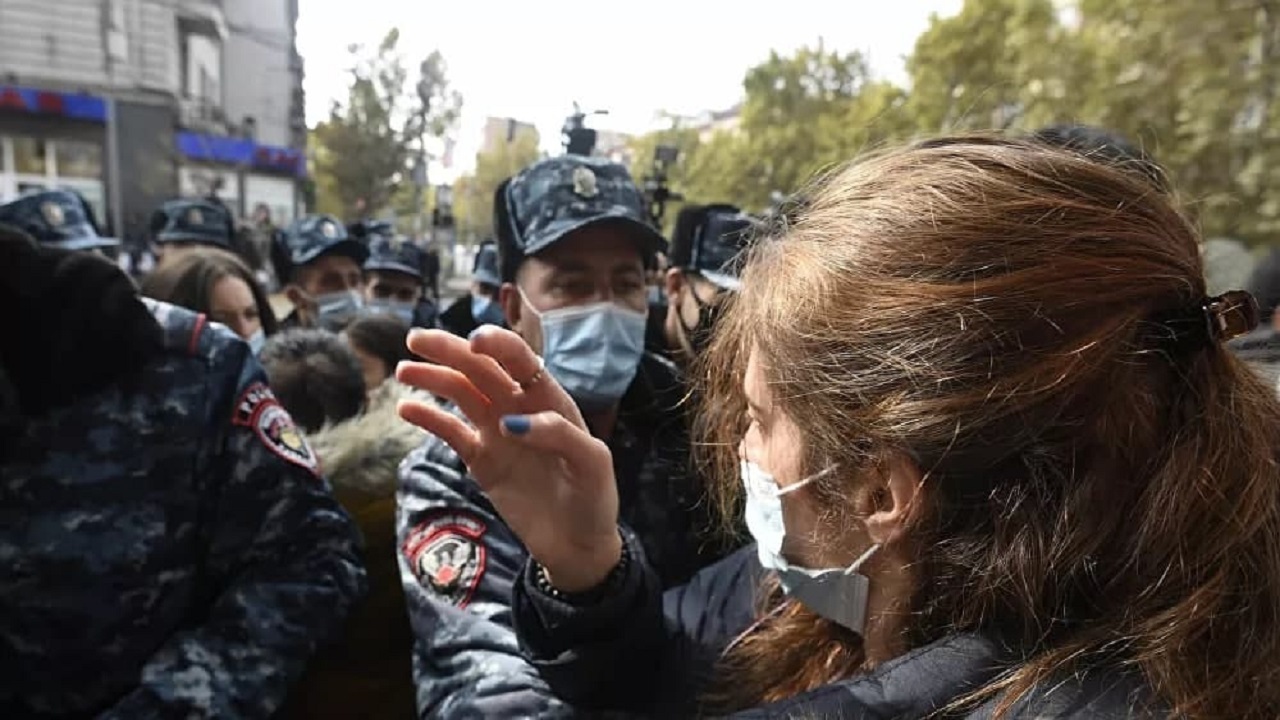 تظاهرکنندگان ایروان خواستار استعفای نیکول پاشینیان شدند