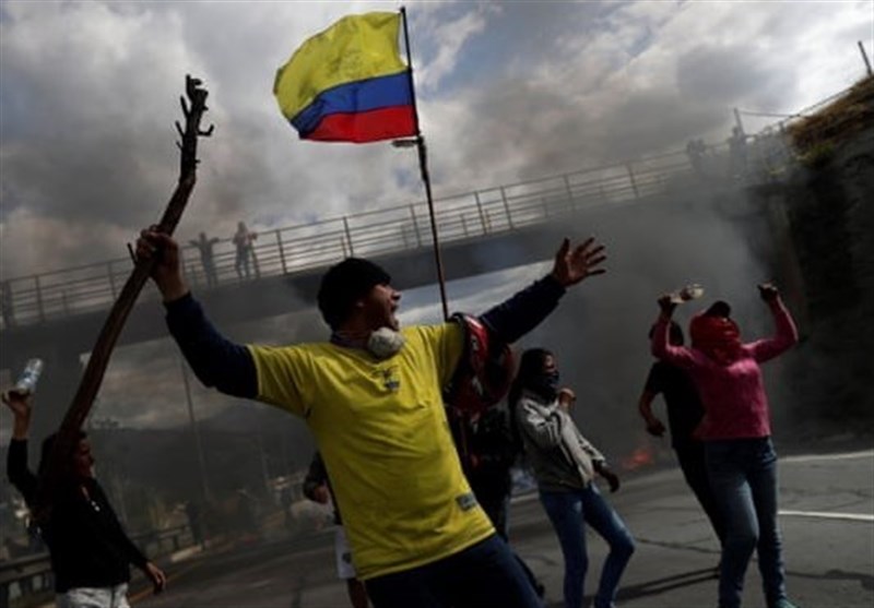 تظاهرات مردم اکوادور در اعتراض به سیاست‌‌های اقتصادی